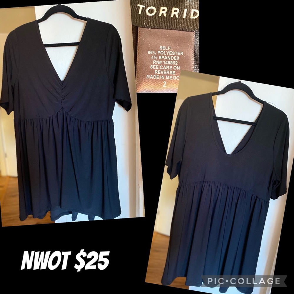 Torrid sz 2 NWOT tunic length top